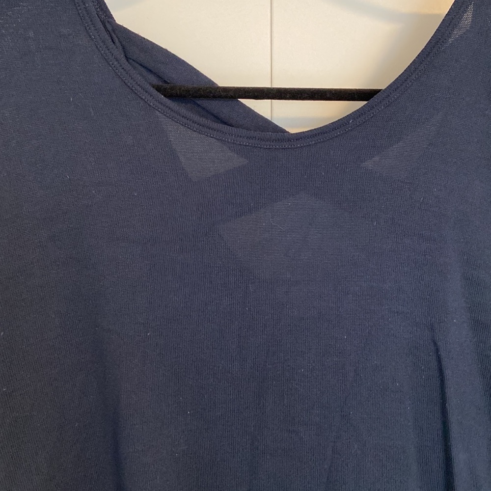 Garage Criss-Cross Back Long-sleeve Light Knit Top | Size S - Picture 6 of 7